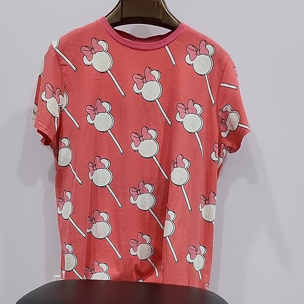 Disney Minnie Lollipop Pink Graphic T-Shirt/Tunic